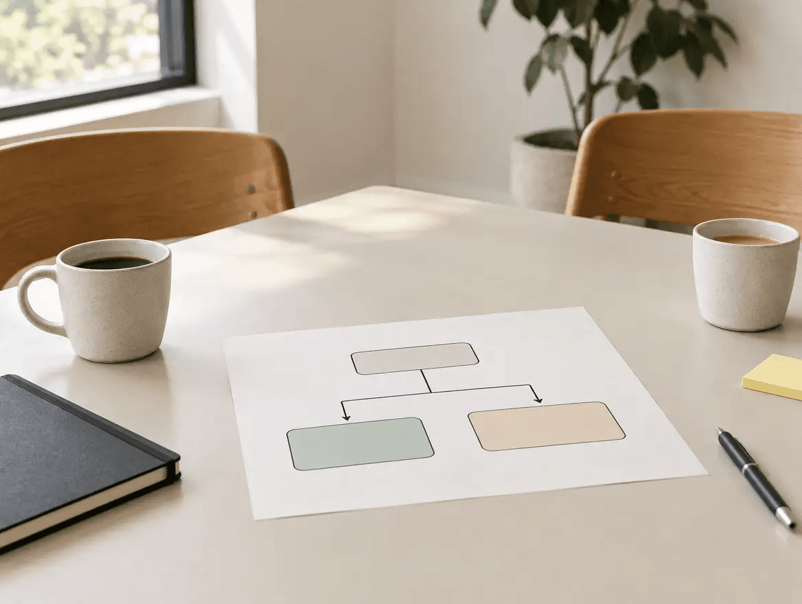 Diagram comparing mediation and investigation paths for a workplace complaint